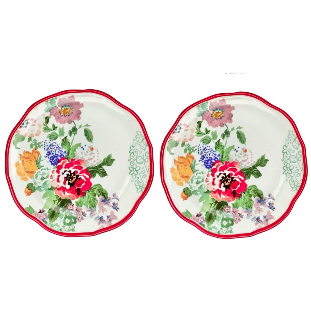 NWT The Pioneer Woman Country Garden Salad Dessert Plates (2)